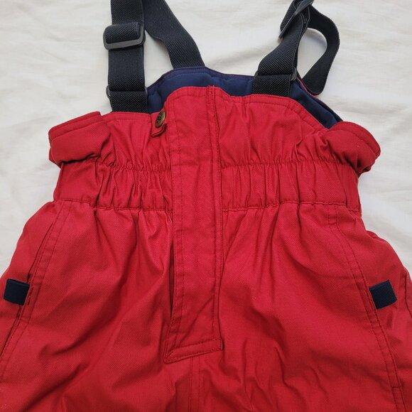 Mini Ungava Nylon Ski Pants Snow Bibs Red Size 3X Cargo Pockets Adjustable READ - Picture 7 of 14